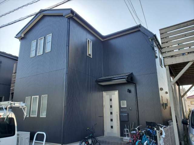 茅ヶ崎市 M様邸 外壁塗装･屋根塗装･ウッドデッキバルコニー塗装工事 施工後